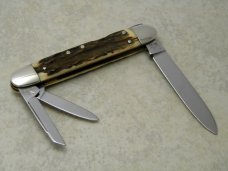 Hen & Rooster Bertram Cutlery Rostfrei Solingen Germany 103 DS Stag Lockback Whittler Knife Hen & Rooster Bertram Cutlery Rostfrei Solingen Germany 103 DS Stag Lockback Whittler Knife