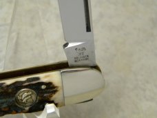 Hen & Rooster Bertram Cutlery Rostfrei Solingen Germany 103 DS Stag Lockback Whittler Knife Hen & Rooster Bertram Cutlery Rostfrei Solingen Germany 103 DS Stag Lockback Whittler Knife