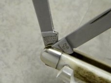 Hen & Rooster Bertram Cutlery Rostfrei Solingen Germany 303 DS Stag Tiny Stockman Knife