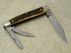 Hen & Rooster Gutmann Solingen Germany Stag Whittler Knife Hen & Rooster Gutmann Solingen Germany Stag Whittler Knife
