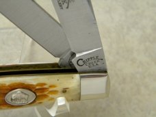 Cripple Creek USA by Bob Cargill Bone Slimline Trapper Farmers Jack Knife c.1986