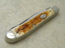Cripple Creek USA by Bob Cargill Bone Slimline Trapper Farmers Jack Knife c.1986