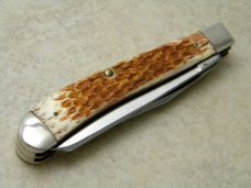 Cripple Creek USA by Bob Cargill Bone Slimline Trapper Farmers Jack Knife c.1986