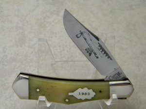 Cripple Creek USA by Bob Cargill Bone Tomahawk  Jack Knife c.1983
