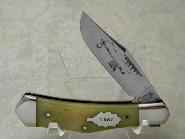 Cripple Creek USA by Bob Cargill Bone Tomahawk  Jack Knife c.1983