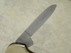 Colonel Coon W Germany (Boker) Red Bone 1989 Mule Day Columbia, TN Canoe Knife in Box