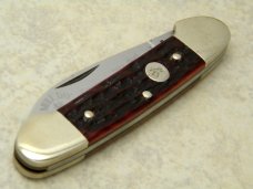 Colonel Coon W Germany (Boker) Red Bone 1989 Mule Day Columbia, TN Canoe Knife in Box