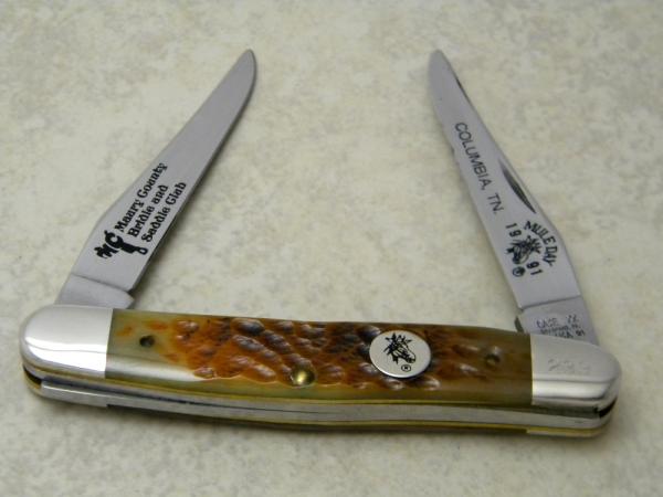 Case XX USA 1991 Columbia, TN Mule Day Muskrat Knife - Maury County Bridle and Saddle Club