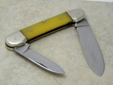 German Eye 3 Eye Solingen Germany Yellow Canoe Knife