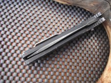 Discontinued Automatic Heckler & Koch Entourage  Folding Knife 14701 Edge Tanto Blade USA Auto Knife