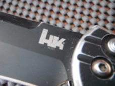 Discontinued Automatic Heckler & Koch Entourage  Folding Knife 14701 Edge Tanto Blade USA Auto Knife