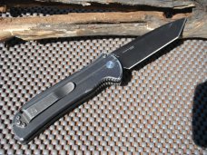 Discontinued Automatic Heckler & Koch Entourage  Folding Knife 14701 Edge Tanto Blade USA Auto Knife