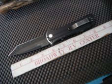 Discontinued Automatic Heckler & Koch Entourage  Folding Knife 14701 Edge Tanto Blade USA Auto Knife