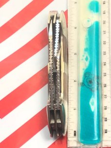 Vintage Parker 5" Custom Series Excalibur -Abalone Pearl Handles & File Work -NOS & NM