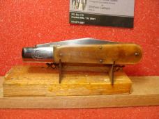F.A. BOWER IMPLEMENT CO. GERMANY 1950-80 DADDY BARLOW 5" BROWN SAW CUT BONE HANDLES