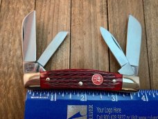 Henckels Made by Boker Red Pin Feather Jigged 4 Blade Congress Henckels Made by Boker Red Pin Feather Jigged 4 Blade Congress
