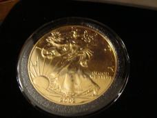Case Trapper US Mint Gold Plated Silver Dollar Limited Edition Set #018