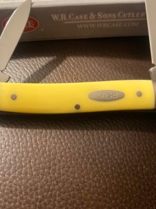 1976 Case XX 03244 Yellow Handle pocket knife With two blades 1976 Case XX 03244 Yellow Handle pocket knife With two blades