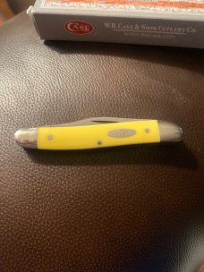 1976 Case XX 03244 Yellow Handle pocket knife With two blades 1976 Case XX 03244 Yellow Handle pocket knife With two blades