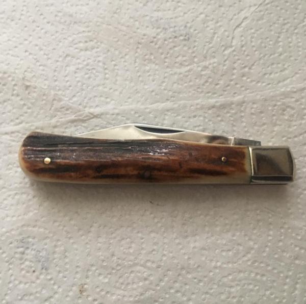 BEAUTIFUL STAG HANDLES COKE JACK SOLINGEN