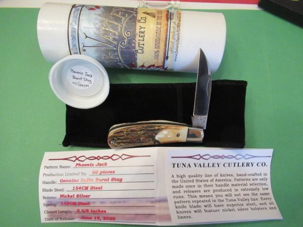 Tuna Valley  2020 Burnt Stag  Phoenix Jack 154 CM Steel