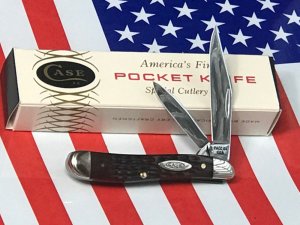 Case xx 1970 Peanut Knife (MDL# 6220 SS) w/ Brown Bone Handles -NOS in NM Condition