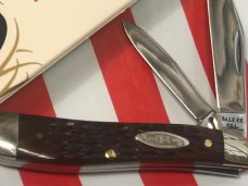 Case xx 1970 Peanut Knife (MDL# 6220 SS) w/ Brown Bone Handles -NOS in NM Condition Case xx 1970 Peanut Knife (MDL# 6220 SS) w/ Brown Bone Handles -NOS in NM Condition