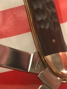Case xx 1970 Peanut Knife (MDL# 6220 SS) w/ Brown Bone Handles -NOS in NM Condition Case xx 1970 Peanut Knife (MDL# 6220 SS) w/ Brown Bone Handles -NOS in NM Condition