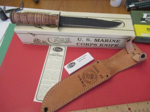 Case XX USMC Fixed Blade Knife 