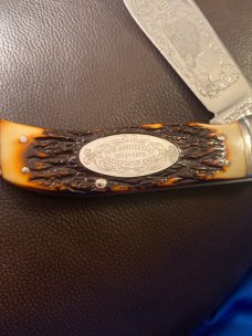 1979 Schrade + USA 275 75TH Anniversary 1904-1979 Presentation Knife With Great Detail New