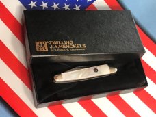 Zwilling J A Henckels 2 Blade Half (1/2) Whittler Knife w/ Fiery Mother of Pearl Handles - NOS Zwilling J A Henckels 2 Blade Half (1/2) Whittler Knife w/ Fiery Mother of Pearl Handles - NOS