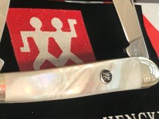 Zwilling J A Henckels 2 Blade Half (1/2) Whittler Knife w/ Fiery Mother of Pearl Handles - NOS Zwilling J A Henckels 2 Blade Half (1/2) Whittler Knife w/ Fiery Mother of Pearl Handles - NOS