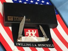 Zwilling J A Henckels 2 Blade Half (1/2) Whittler Knife w/ Fiery Mother of Pearl Handles - NOS Zwilling J A Henckels 2 Blade Half (1/2) Whittler Knife w/ Fiery Mother of Pearl Handles - NOS