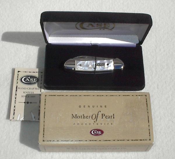 CASE XX USA 2000 MOTHER OF PEARL 82132 SS BABY BUTTERBEAN - ORIGINAL FELT BOX & SLEEVE 