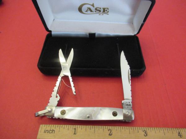 Case XX 2003 Pearl Small Pen with Scissor Pattern 6233 Case XX 2003 Pearl Small Pen with Scissor Pattern 6233
