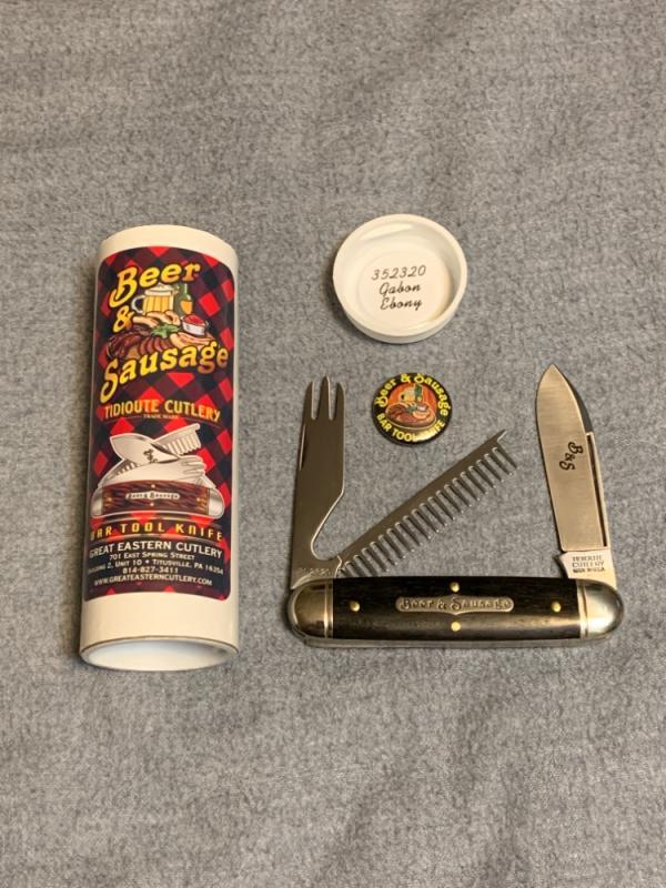 GEC Beer & Sausage Bar Tool Gabon Ebony 352320 GEC Beer & Sausage Bar Tool Gabon Ebony 352320