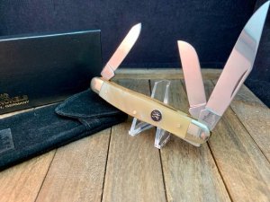 Henckels By Boker Buffalo Horn 3 Blade Stockman, Drop Dead Gorgeous