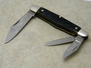 Boker Germany Stainless Green Bone Mallard Duck Whittler Knife L.L. Bean Collector's Edition 1998