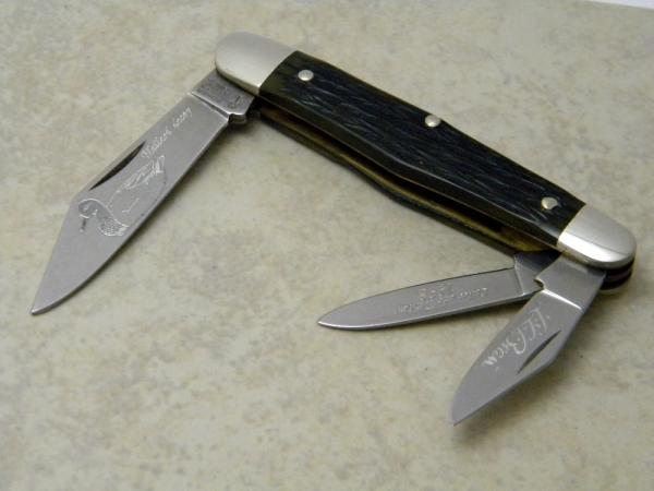 Boker Germany Stainless Green Bone Mallard Duck Whittler Knife L.L. Bean Collector's Edition 1998 Boker Germany Stainless Green Bone Mallard Duck Whittler Knife L.L. Bean Collector's Edition 1998