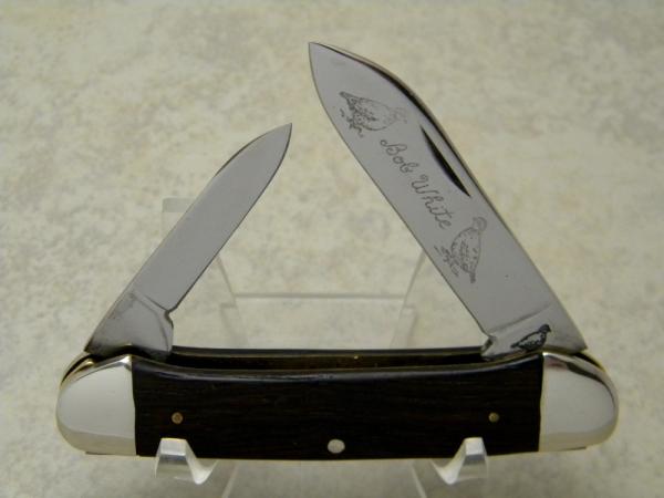 Bob White made by Queen Cutlery USA for Bruce Voyles Wood Canoe Knife Bob White made by Queen Cutlery USA for Bruce Voyles Wood Canoe Knife