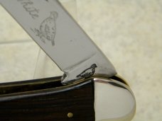 Bob White made by Queen Cutlery USA for Bruce Voyles Wood Canoe Knife Bob White made by Queen Cutlery USA for Bruce Voyles Wood Canoe Knife