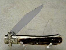 Fight'n Rooster Frank Buster Cutlery Co. Germany Stag Hazard Shine Hauler Ornate Bolsters Jack Knife Fight'n Rooster Frank Buster Cutlery Co. Germany Stag Hazard Shine Hauler Ornate Bolsters Jack Knife
