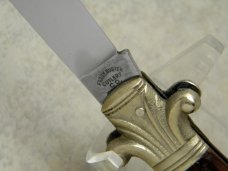Fight'n Rooster Frank Buster Cutlery Co. Germany Bone Ornate Bolsters Jack Knife Fight'n Rooster Frank Buster Cutlery Co. Germany Bone Ornate Bolsters Jack Knife