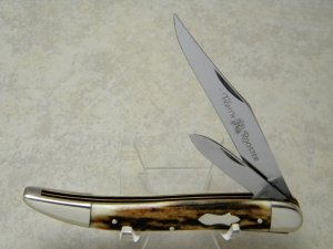 Fight'n Rooster Frank Buster Celebrated Cutlery Germany Stag Toothpick Knife