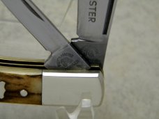 Fight'n Rooster Frank Buster Celebrated Cutlery Germany Stag Gunstock Jack Knife