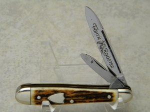 Fight'n Rooster Frank Buster Celebrated Cutlery Germany Stag Torpedo Jack Knife