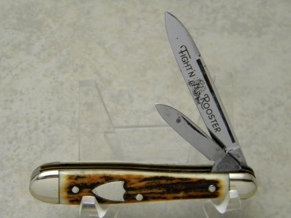 Fight'n Rooster Frank Buster Celebrated Cutlery Germany Stag Torpedo Jack Knife