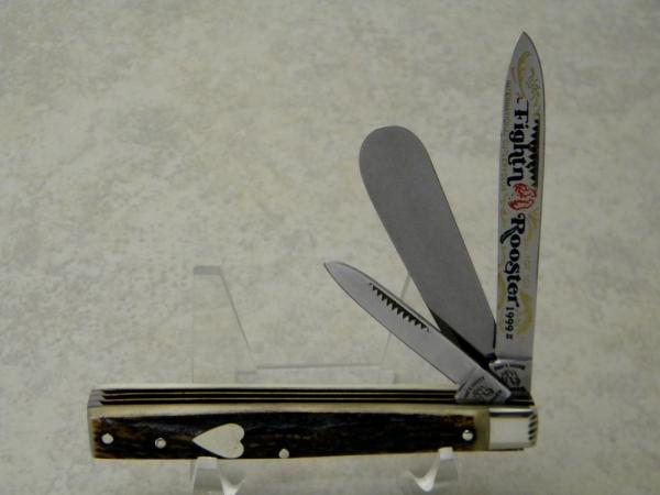 Fight'n Rooster Frank Buster Celebrated Germany Stag Physician's or Doctor's Knife c.1999 - 1 of 100 Fight'n Rooster Frank Buster Celebrated Germany Stag Physician's or Doctor's Knife c.1999 - 1 of 100