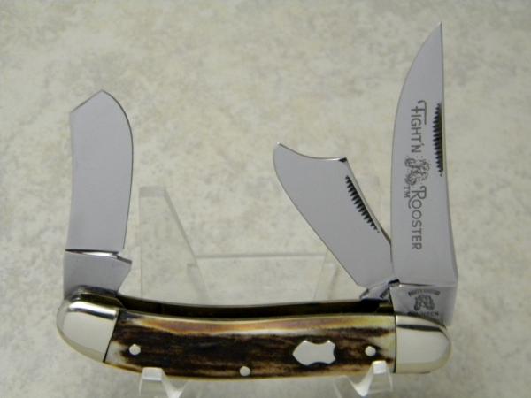 Fight'n Rooster Frank Buster Celebrated Cutlery Germany Stag Sowbelly Stockman Knife Fight'n Rooster Frank Buster Celebrated Cutlery Germany Stag Sowbelly Stockman Knife