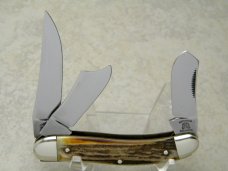 Fight'n Rooster Frank Buster Celebrated Cutlery Germany Stag Sowbelly Stockman Knife Fight'n Rooster Frank Buster Celebrated Cutlery Germany Stag Sowbelly Stockman Knife